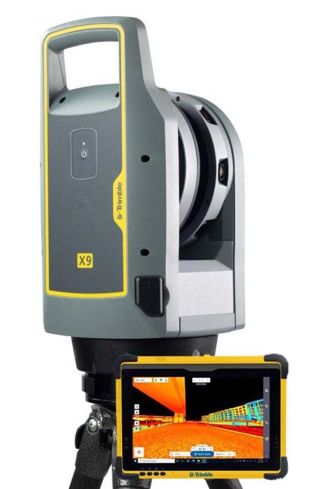 Trimble X9 3D laser scanning system kit + T10x Tablet - Лазерный сканнер 3D Trimble X9 c Планшетом Т10х	